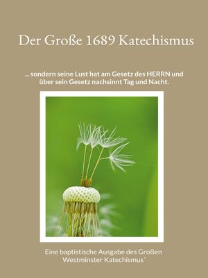 cover image of Der Große 1689 Katechismus